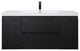 ConceptBaths 48" Angela Wall Mounted Modern Single Vanity, Black