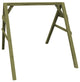 Cedar A-Frame Swing Stand for Swing or Swingbed, Linden Leaf Stain, 5 Foot, 4 X 4