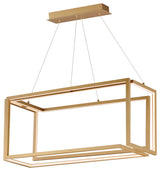 ET2 E21266 Penrose 38"W LED Abstract Linear Chandelier - Gold