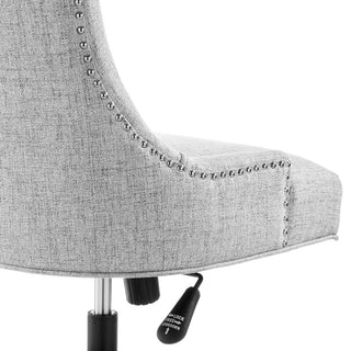 Regent Tufted Fabric Office Chair Black Light Gray -4572