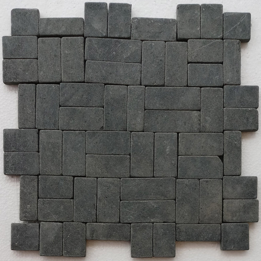 Black New Antique Mosaic with dimensions 12*12 for floors and walls