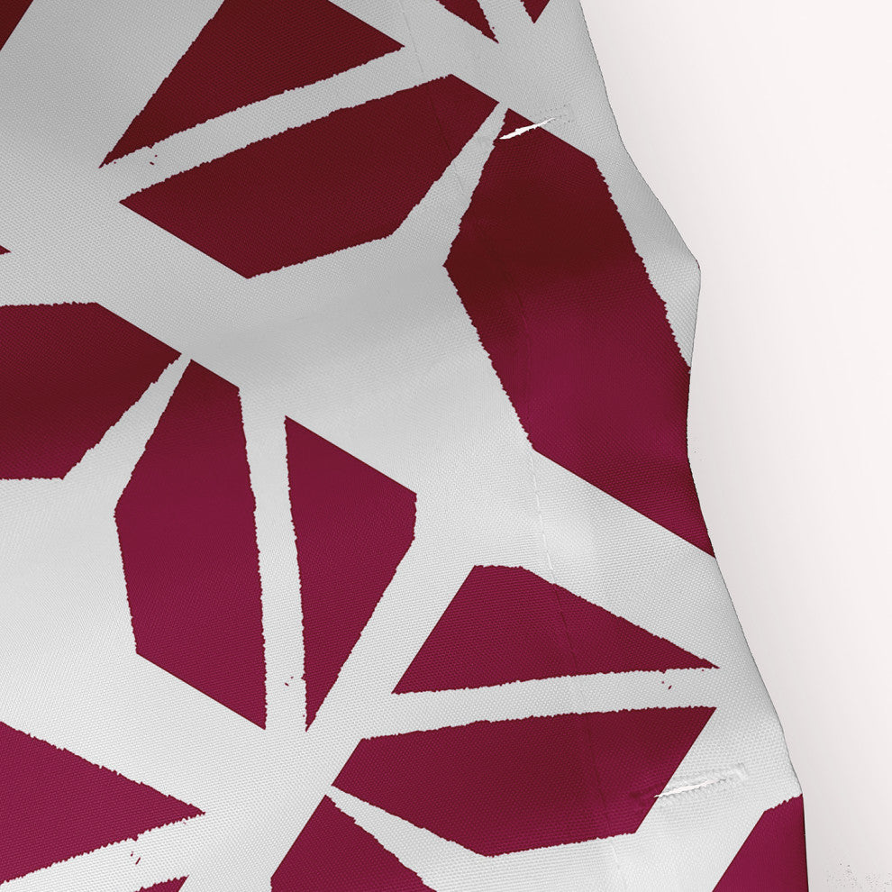 70"Wx73"L Kaleidoscope Graffiti Shower Curtain, Plum