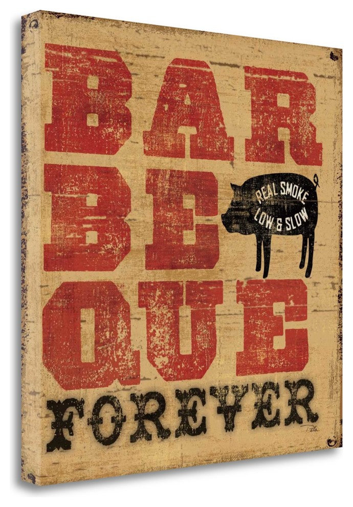 "Barbeque Forever" By Pela Studio, Giclee Print on Gallery Wrap Canvas