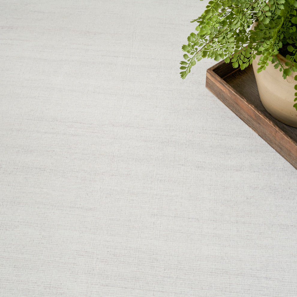 Nourison Washable Essentials 4' x 6' Ivory Grey Modern Indoor Rug
