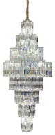 Luxury Extra Large Plaza Multi-Tier Crystal Chandelier, 39.4D"x70.9H"