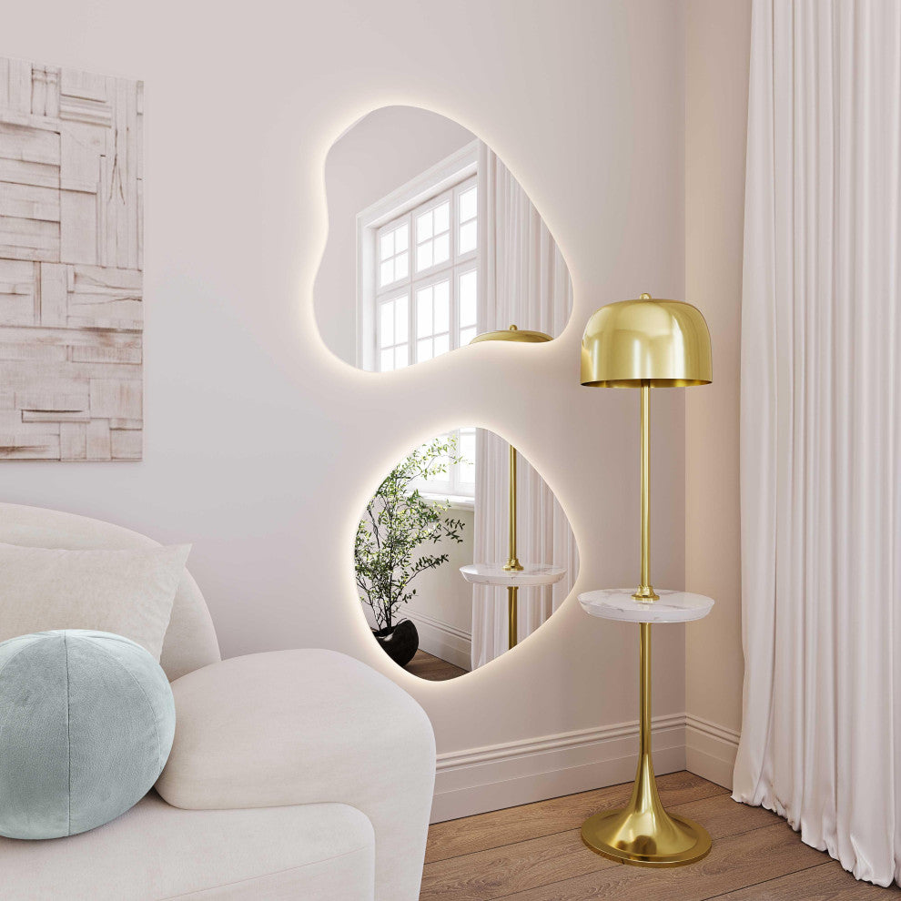 Phoebe LED Teardrop Wall Mirror - Mirror