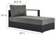 Tahoe Outdoor Patio Powder-Coated Aluminum 3-Piece Right-Facing Chaise Sectional