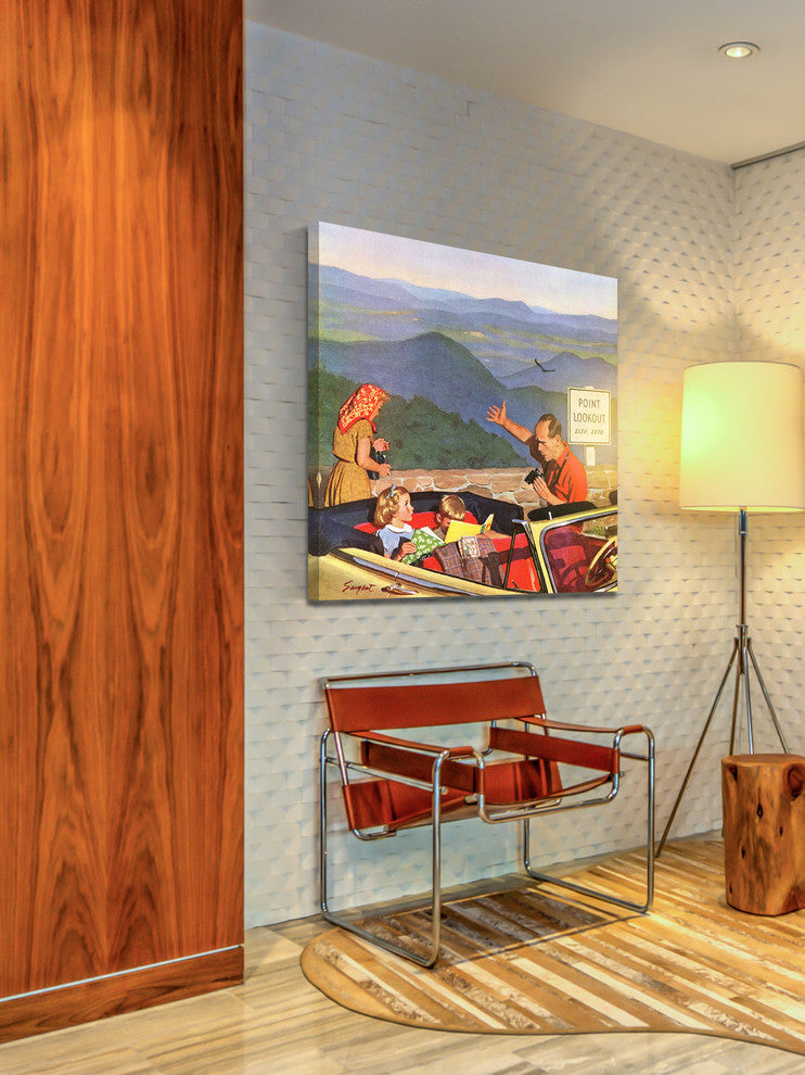 "Lookout Point" Painting Print on Canvas by Richard Sargent