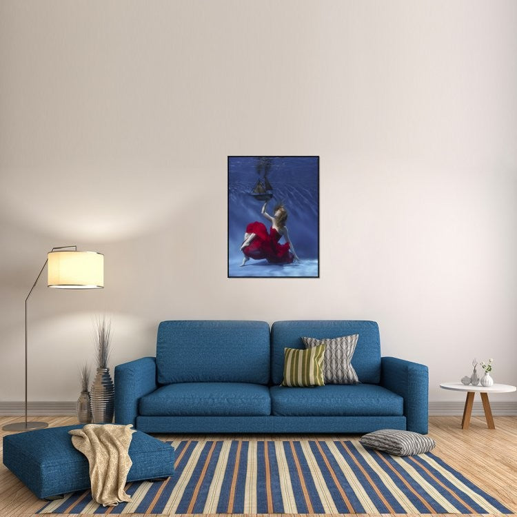 "Never Let Go" Framed Canvas Giclee by Karen Jones, 31x41"