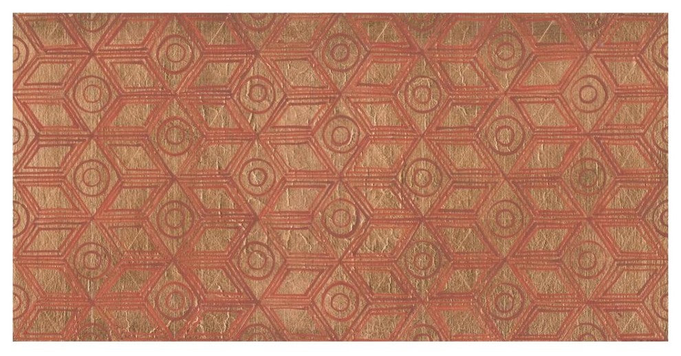 "Copper Pattern I" Digital Paper Print by Kathrine Lovell, 38"x20"