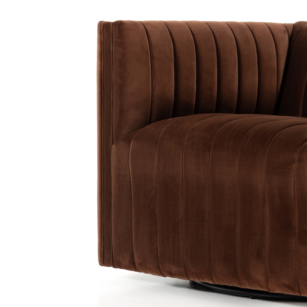 Augustine Swivel Chair-Surrey Auburn