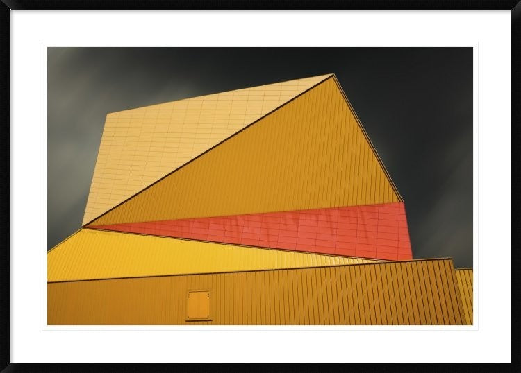 "The Yellow Roof" Framed Digital Print by Gilbert Claes, 44x32"