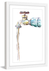 "Garden Spigot" Framed Print by Rachel Byler