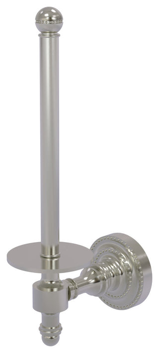 Retro Dot Upright Toilet Tissue Holder, Satin Nickel