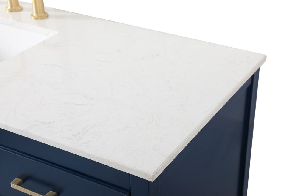 Home Living 60" Single Bathroom Vanity, Blue