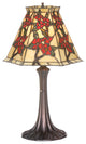 Meyda Lighting 81620 19"H Oriental Peony Accent Lamp