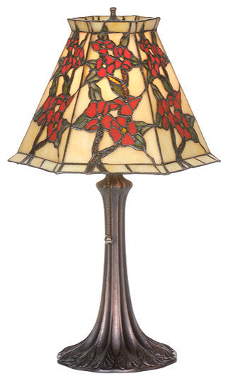 Meyda Lighting 81620 19"H Oriental Peony Accent Lamp