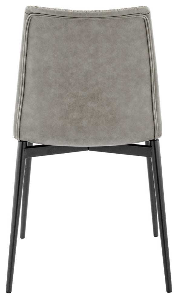 Jayden PU Dining Side Chair, Set of 2, Vintage Mist Gray