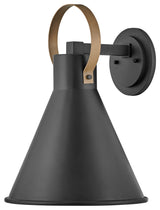 Hinkley Winnie Medium Wall Mount Lantern, Museum Black