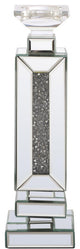 16.5" Tall Crystal Candleholder Silver Royal Cut Crystal