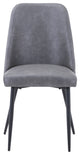 Maddox Mid-Century Modern Faux Leather Upholstered Dining Chair, Set of 2