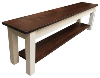 1776 Storage Bench, Shoe Rack Bench, 72"