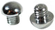 Door Hinges Bright Chrome Large Button Hinge Finial Pair |