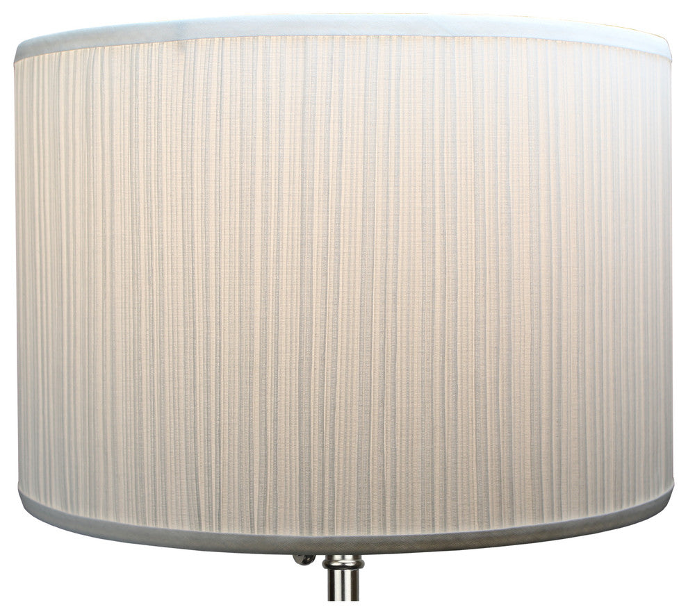 Fenchel Shades 16"x16"x11" Spider Attachment Drum Lamp Shade, Pleated Mush