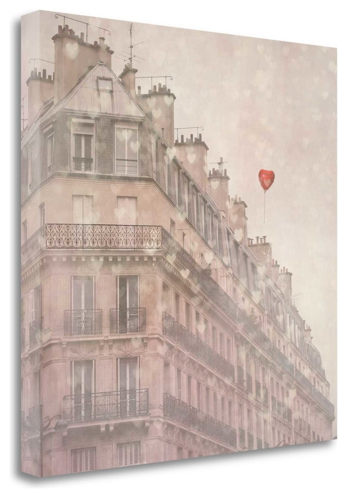 "Heart Paris" By Keri Bevan, Giclee Print on Gallery Wrap Canvas, Ready to Hang