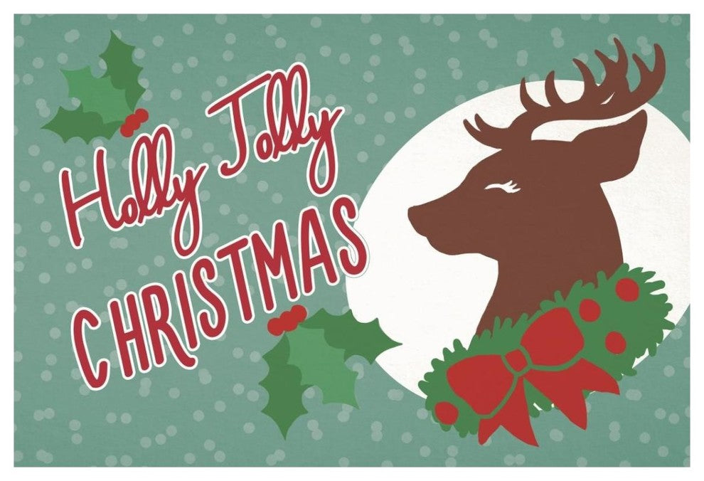 "Retro Christmas I Bright" Digital Paper Print by Janelle Penner, 20"x14"