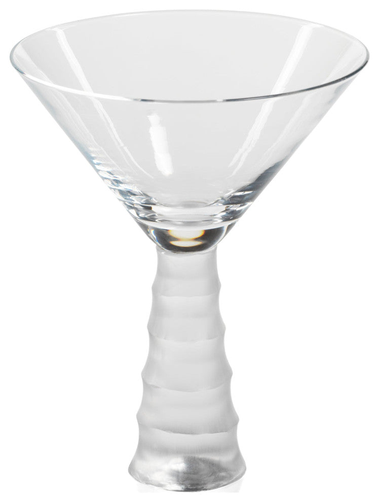 Terrell Bamboo Stem Martini Glasses, Set of 4