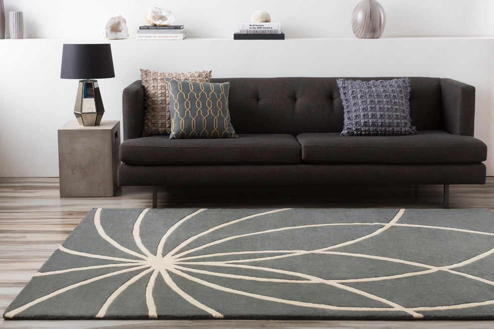 Surya Forum Area Rugs Style FM-7173, 6' x 9' Kidney