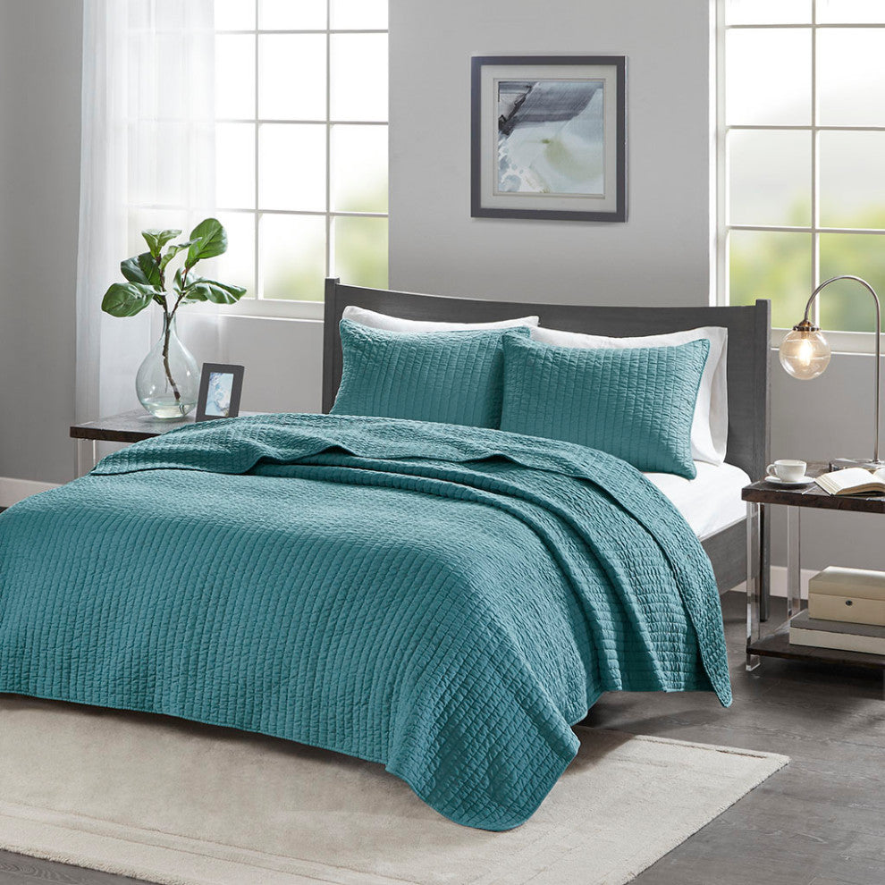Madison Park Keaton 3 Piece Quilt Set