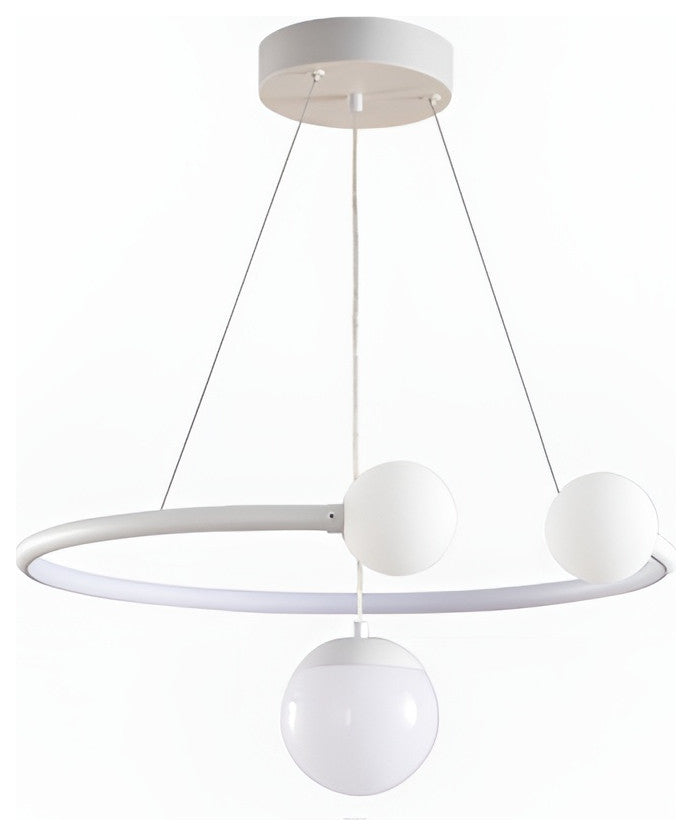 Broc | Pendant Lamp in the Shape of Hanging Balls, White