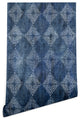 Schatzi Brown Nora Fancy Diamond Denim Wallpaper