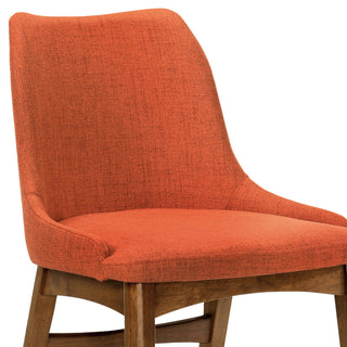 Westmont and Azalea Orange and Walnut 5-Piece Dining Set