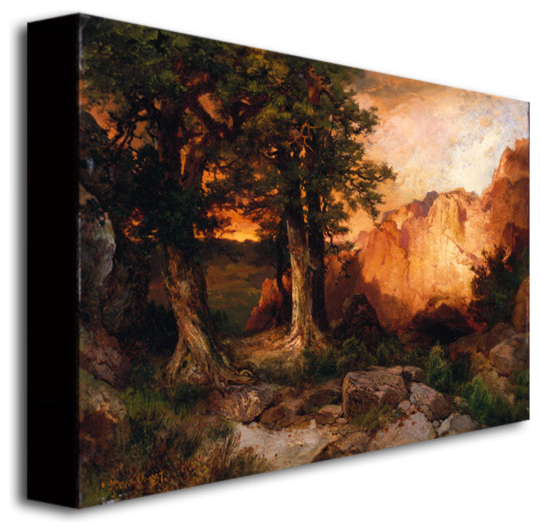 'Western Sunset' Canvas Art by Thomas Moran