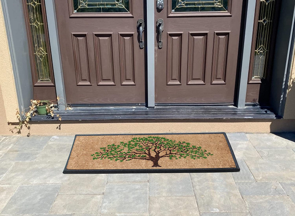 A1HC Natural Coir and Rubber Door Mat 18"x48"