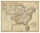 "Eagle Map of the United States, 1833" Paper Art, 46"x37"