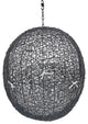 Encase Sunbrella Fabric Swing Outdoor Patio Lounge Chair Without Stand