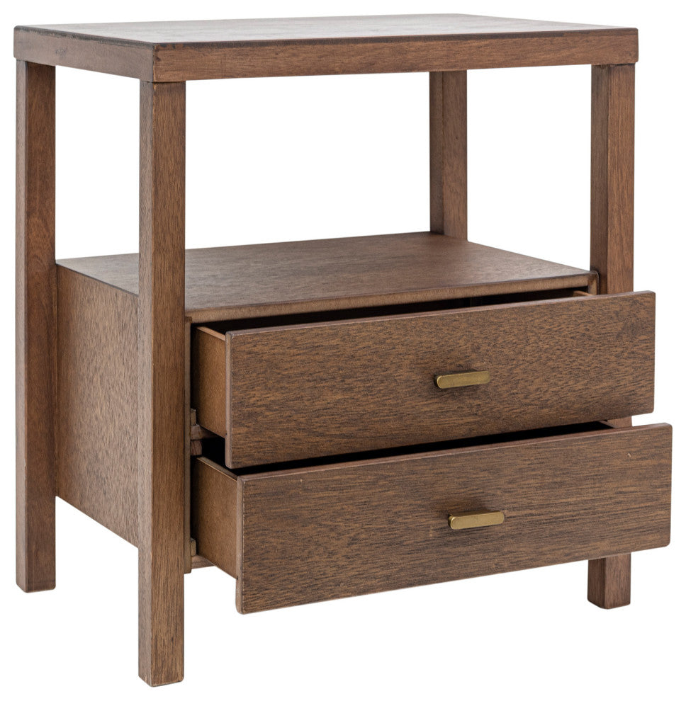East at Main Windwood 22" Wood Nightstand, Brown