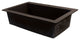 Radius 33" silQ Granite Single Bowl Kitchen Sink with 2 Holes in Espresso