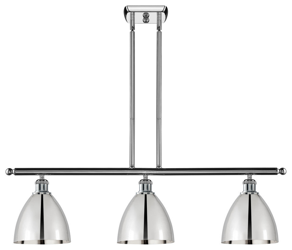 Ballston Dome Island Light, Polished Chrome, Polished Chrome