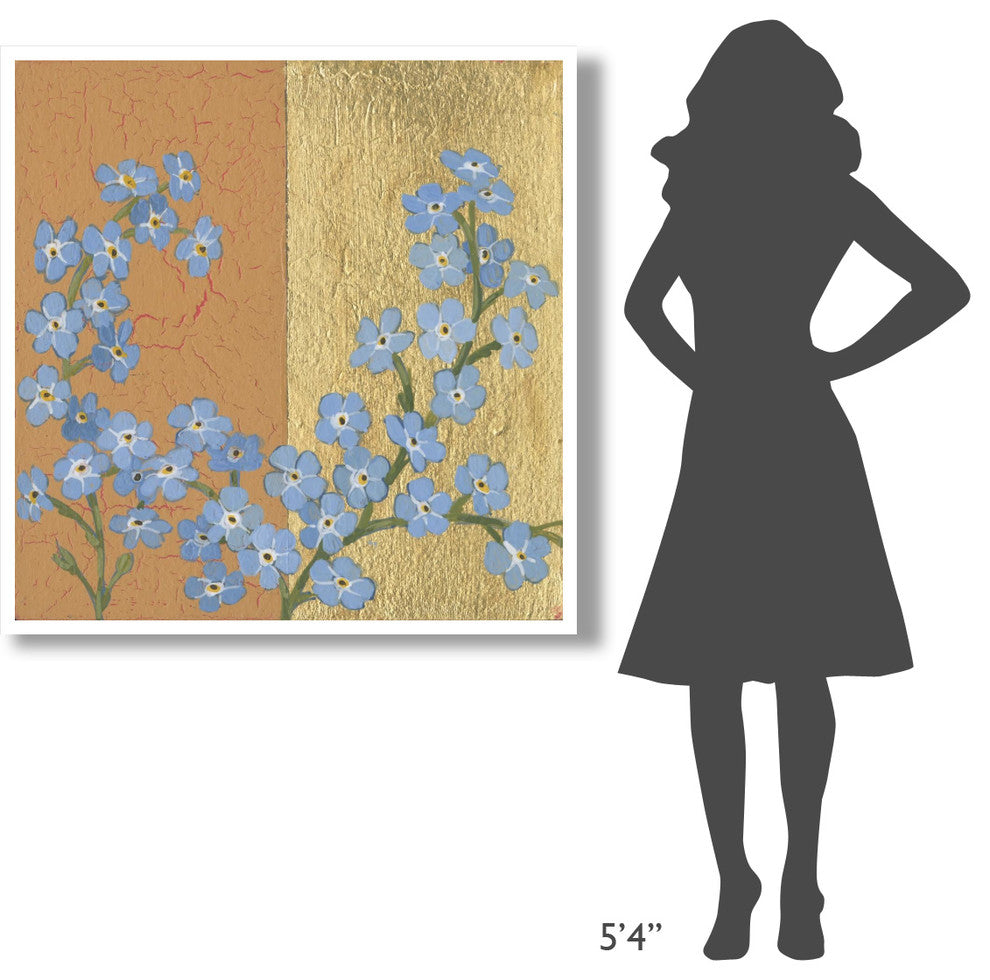 "Forget Me Not" Digital Paper Print by Kathrine Lovell, 42"x42"