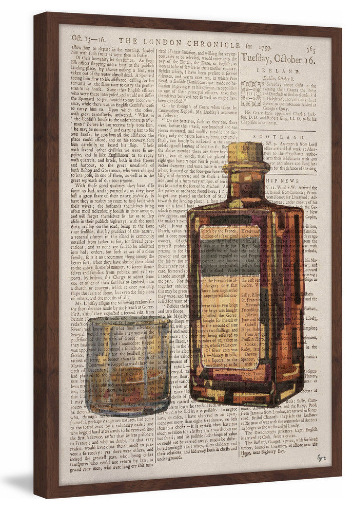 "Bourbon Temptation" Framed Painting Print, 20"x30"