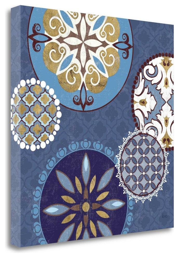"Mediterranean Blue II" By Veronique Charron, Giclee on Gallery Wrap Canvas