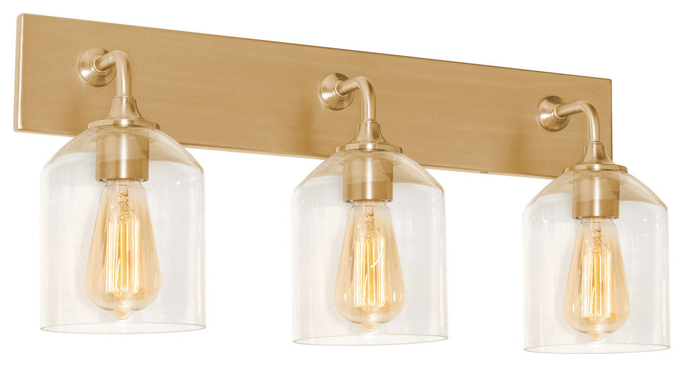 William 24" Vanity, Satin Brass