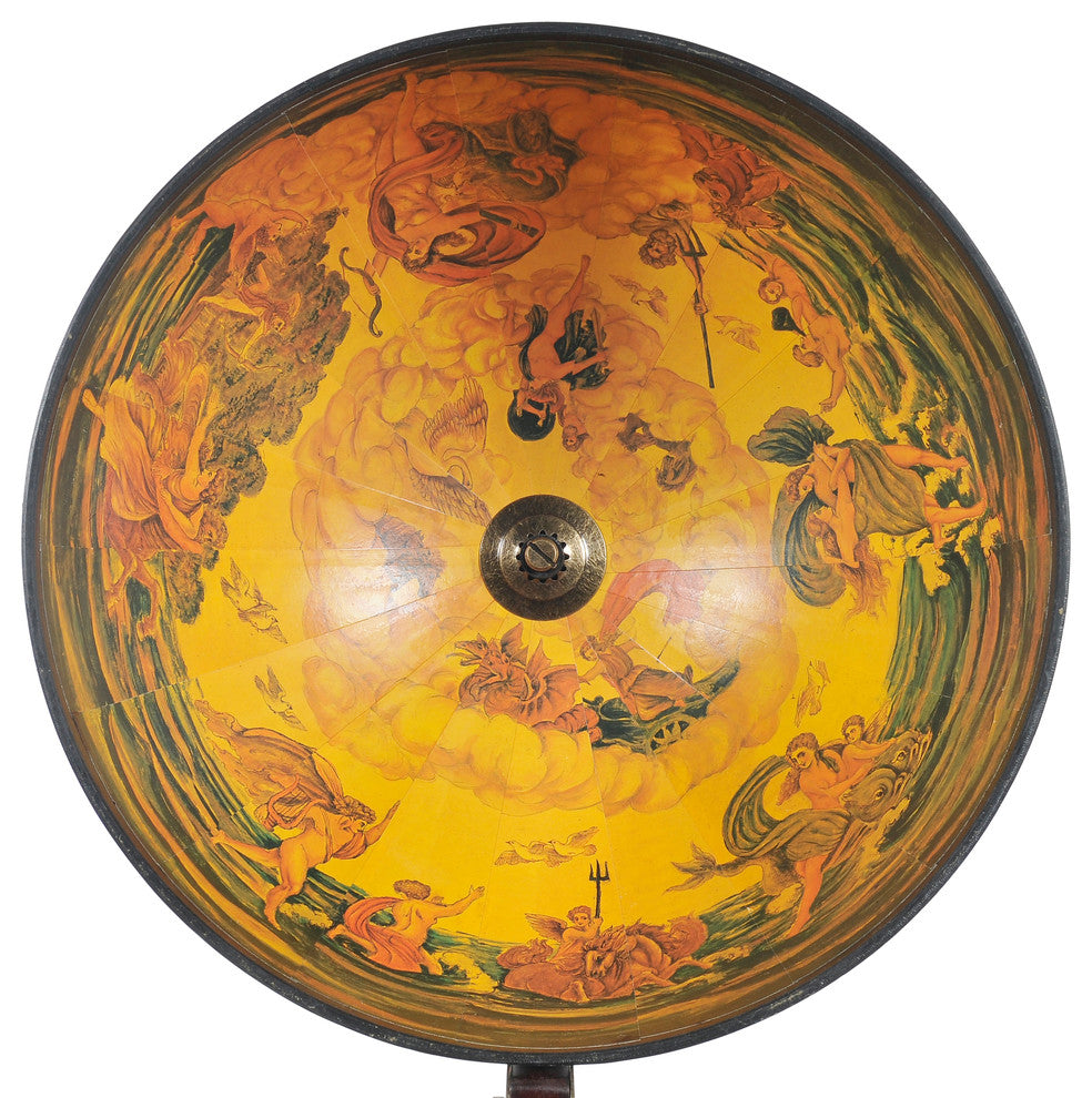 Globe Bar Table 330Mm 4 Legs Stand, Red