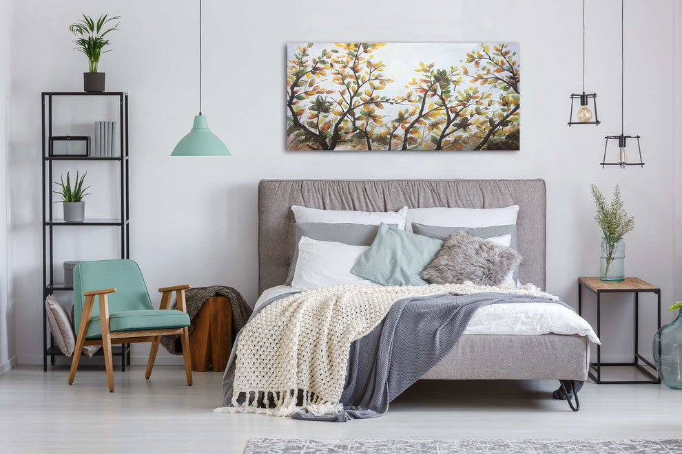 "Changing Leaves" Hand Painted Canvas Art