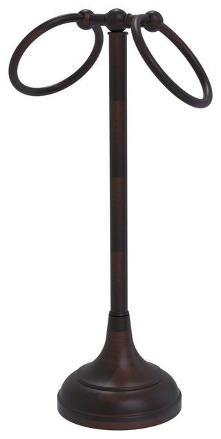 Vanity Top 2 Ring Guest Towel Holder, Venetian Bronze